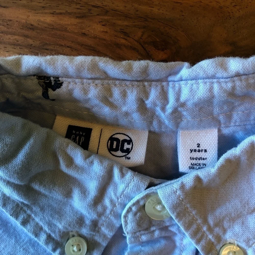 Gap x DC Collaboration Batman Button Down Shirt